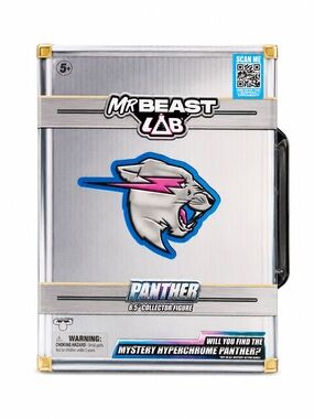 Panther 6.5" Collector Figure - Silver and Blue